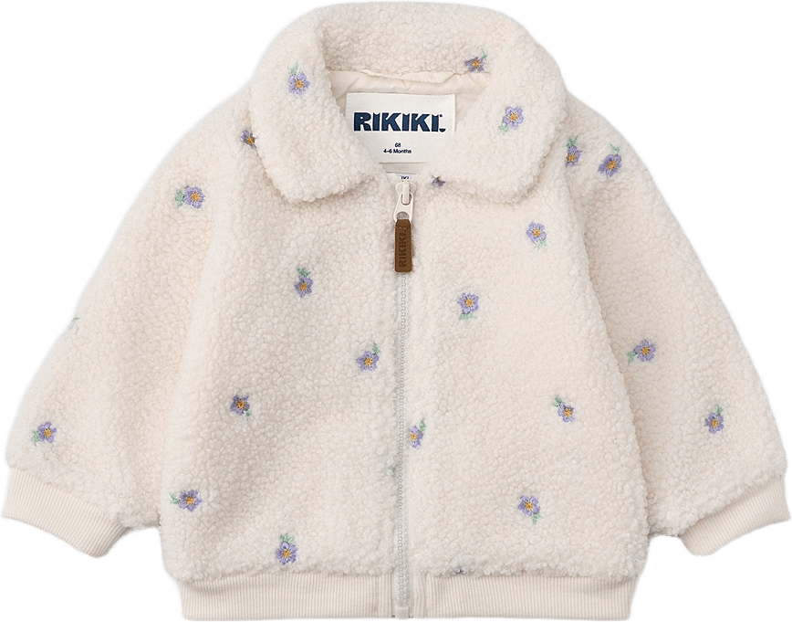 Fleecejacka för baby COCO, från RIKIKI, i färgen Flower.