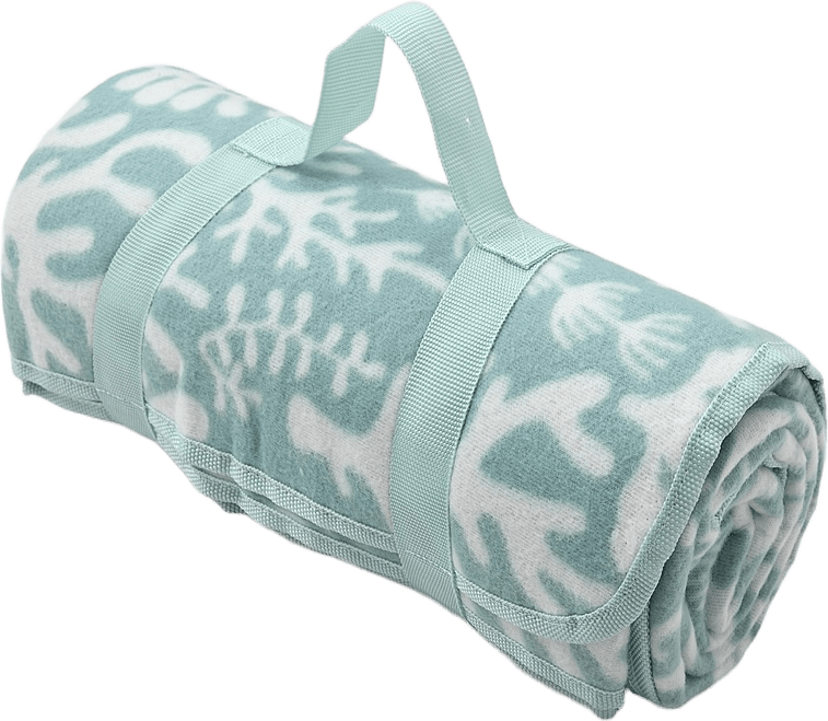 Picknickfilt med handtag CORAL 120x150 cm, från Åhléns Home, i färgen Turquoise.