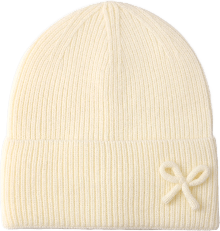 Mössa med rosett SAGA, från Å WOMAN, i färgen White.