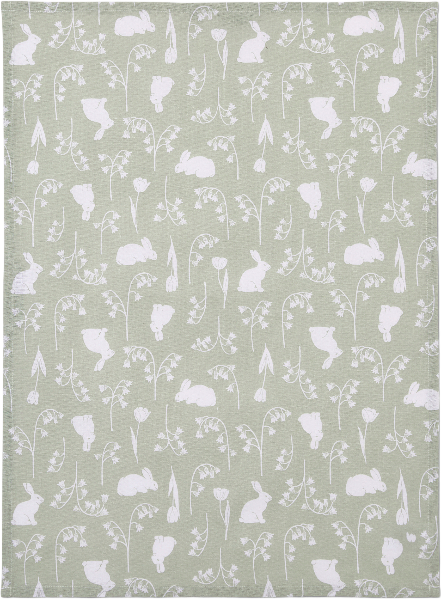 Kökshandduk EASTER BUNNY 50x70 cm, från Åhléns Home, i färgen Green.