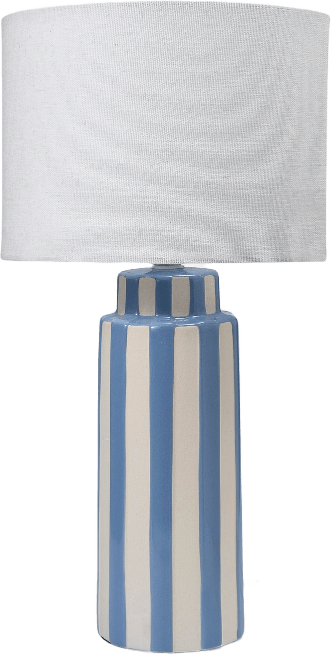 Bordslampa WALDO, från Åhléns Home, i färgen Lt Blue/White.