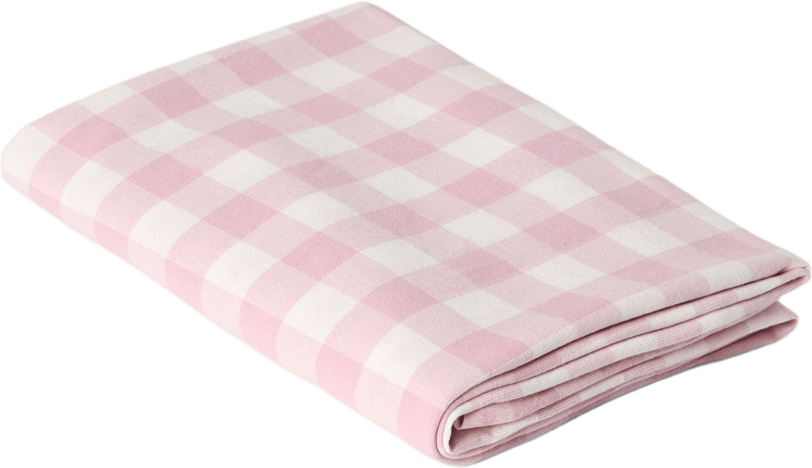 Rund bordsduk GINGHAM 180 cm, från Åhléns Home, i färgen Lt Pink.