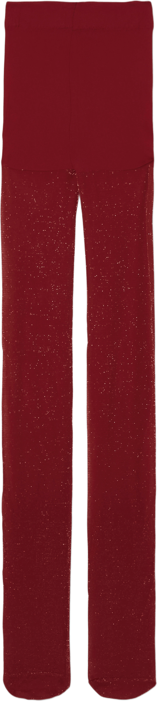 Glittriga strumpbyxor, från Å KIDS, i färgen Red/Gold.