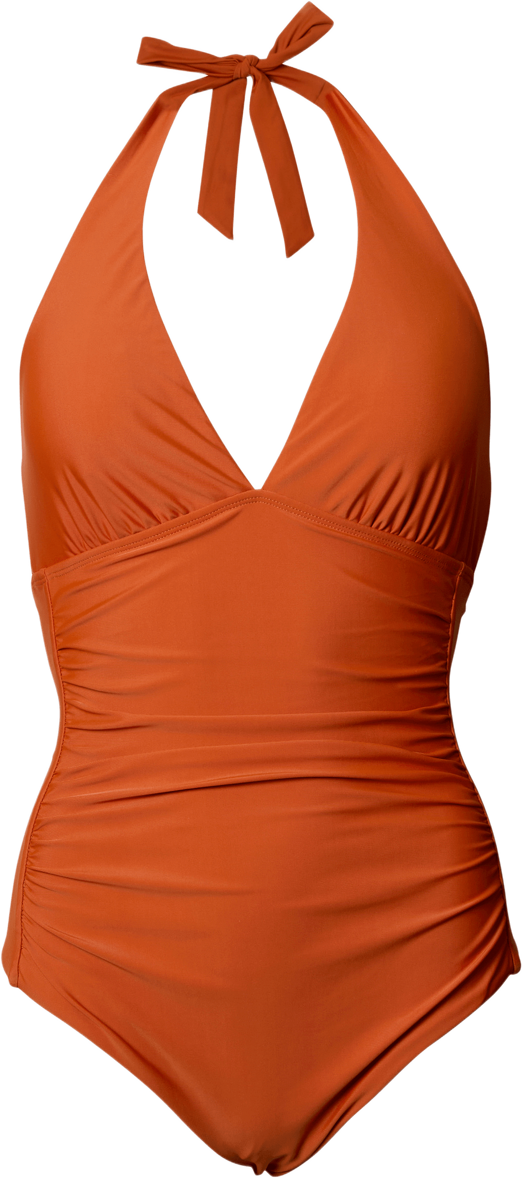Baddräkt med halterneck NOIR, från Å WOMAN, i färgen Rust.