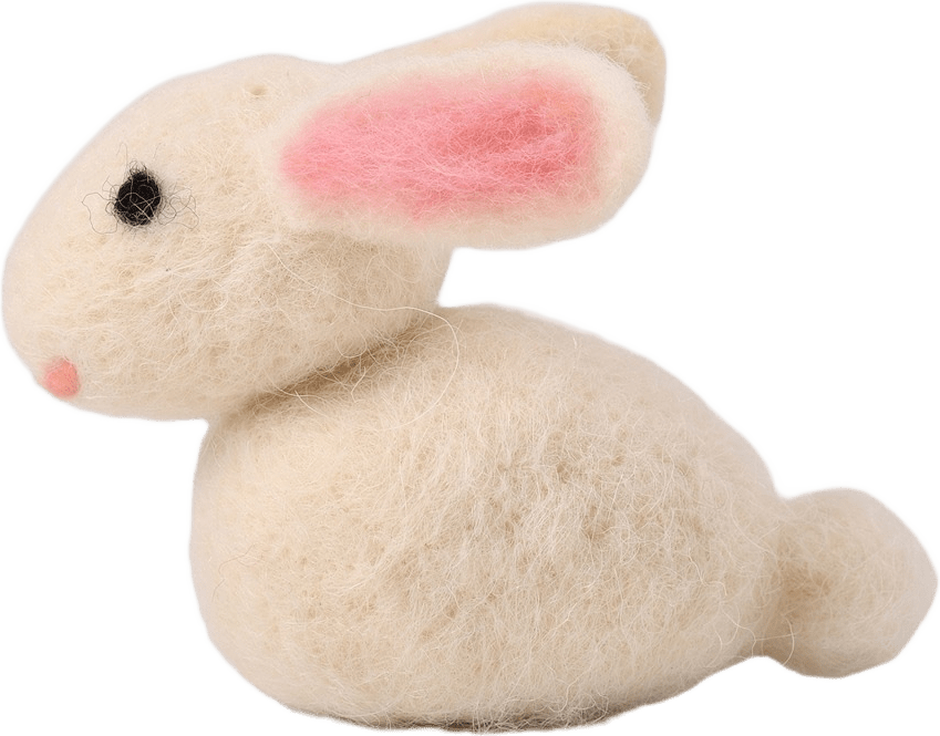 Påskhänge i ull BUNNY, från Åhléns Home, i färgen White.