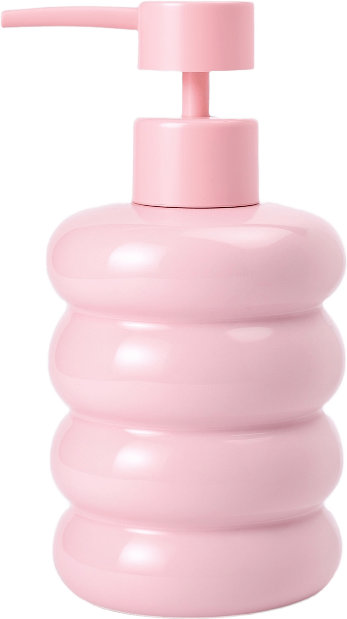 Tvålpump WAVE, från Åhléns Home, i färgen Lt Pink.