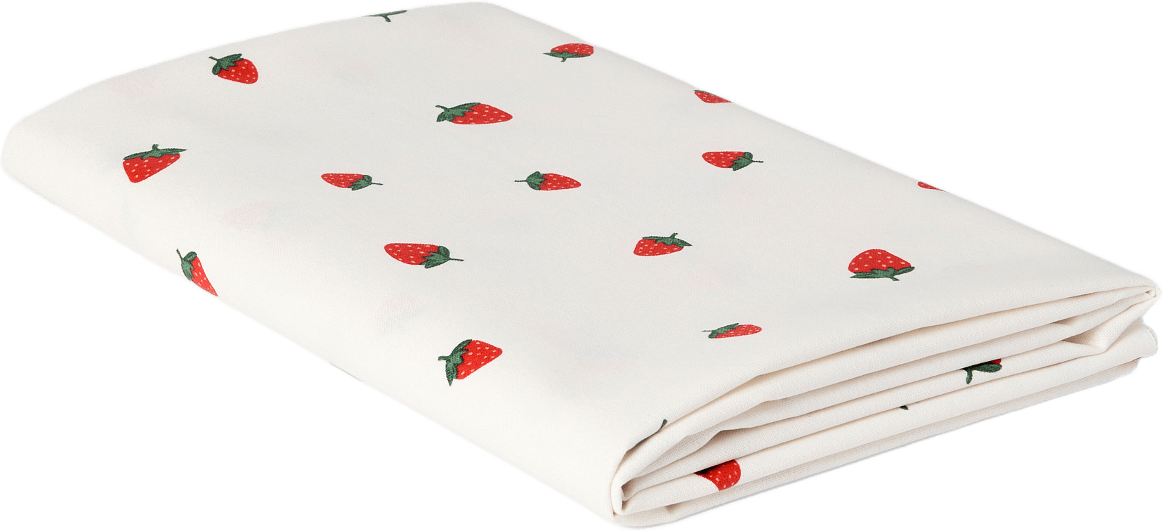 Avtorkningsbar bordsduk STRAWBERRY 145x220 cm, från Åhléns Home, i färgen White.