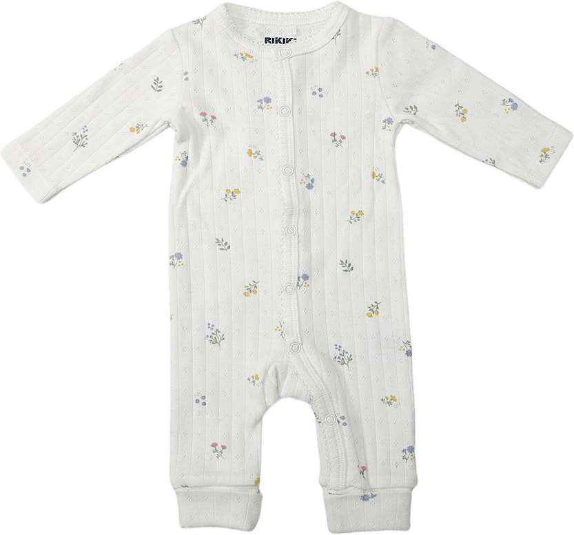 Pointellemönstrad pyjamas LUCY, från RIKIKI, i färgen Flower.