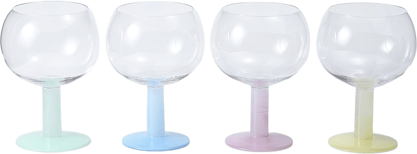 Gin och tonicglas PASTELL 50 cl, 4-pack, från Åhléns Home, i färgen Multi.