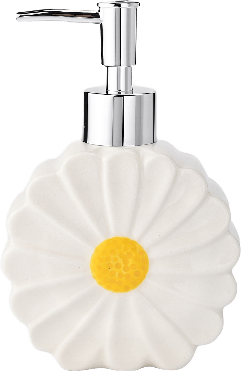 Tvålpump DAISY, från Åhléns Home, i färgen Offwhite.