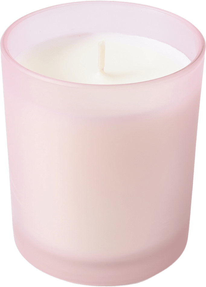 Doftljus i presentask AMOUR, från Åhléns Home, i färgen Pink.