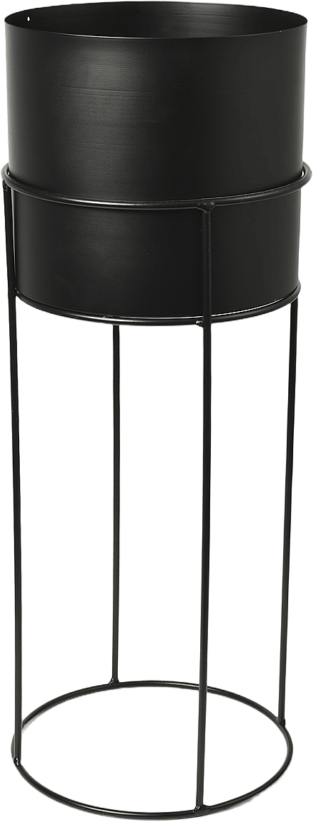 Blomkruka med ställning 55 cm, från Åhléns Home, i färgen Black.