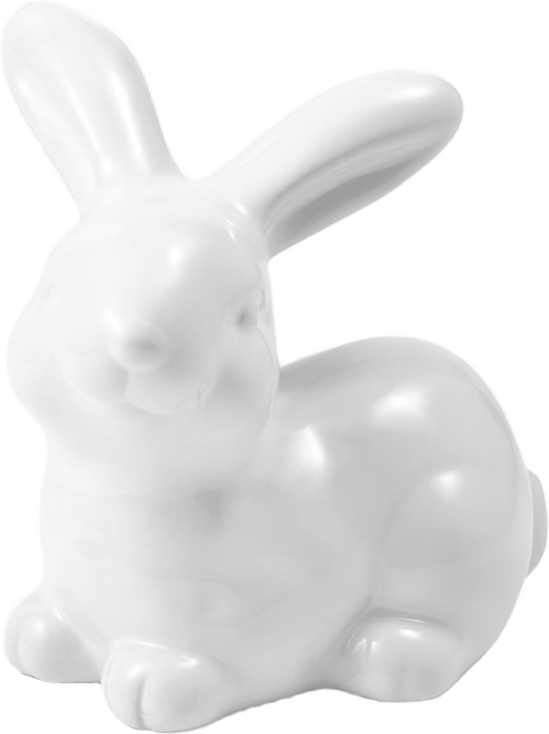 Dekoration påskhare BUNNY liggande, från Åhléns Home, i färgen Off White.