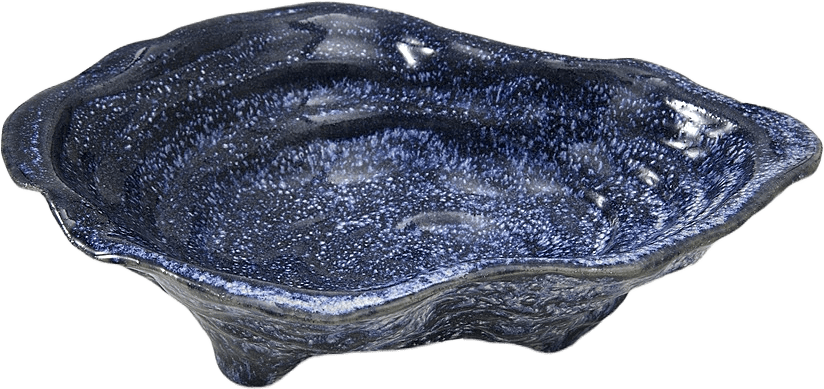 Skål OYSTER 23x16 cm, från PORTOLINO LIVING, i färgen Blue.