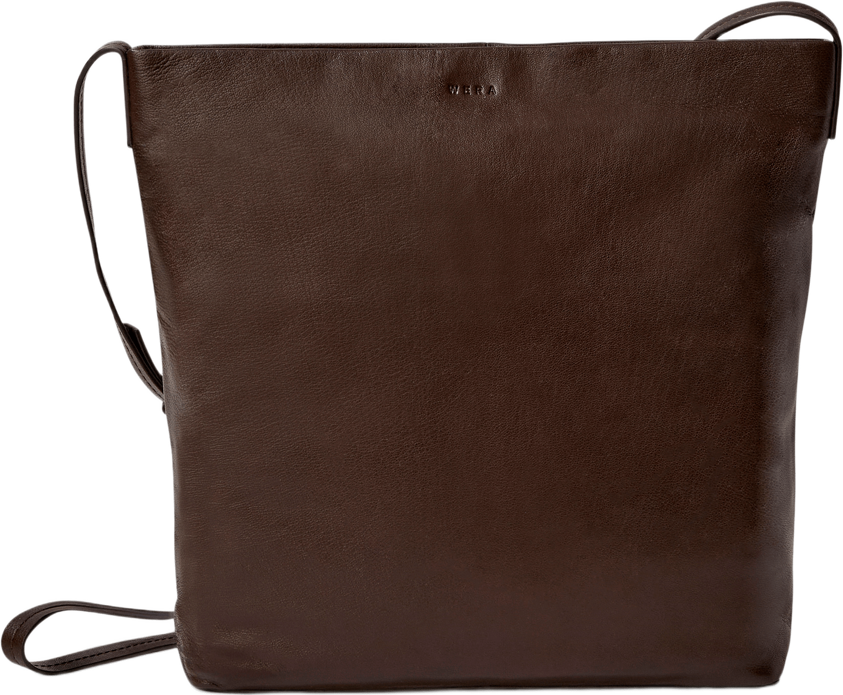 Axelremsväska i skinn NILE, från Wera, i färgen Dk Brown.