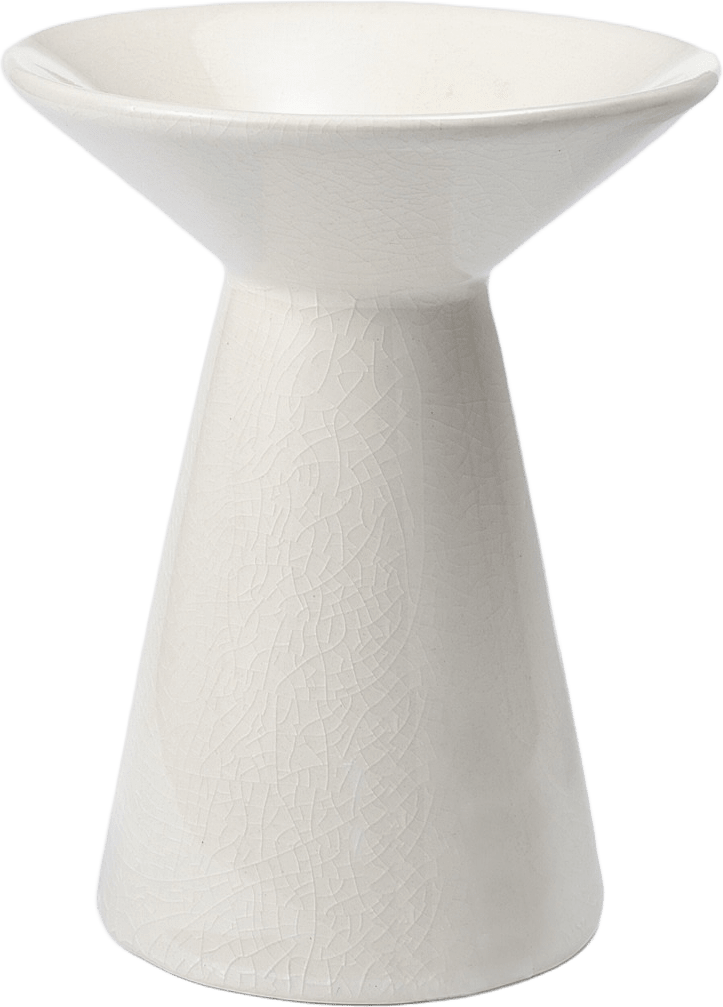 Ljusstake LAURA 12,5 cm, från Åhléns Home, i färgen Offwhite.