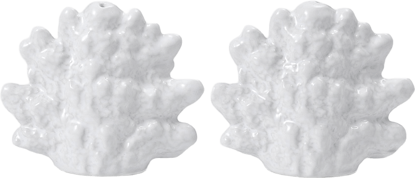 Salt- och pepparkar CORAL, från PORTOLINO LIVING, i färgen White.