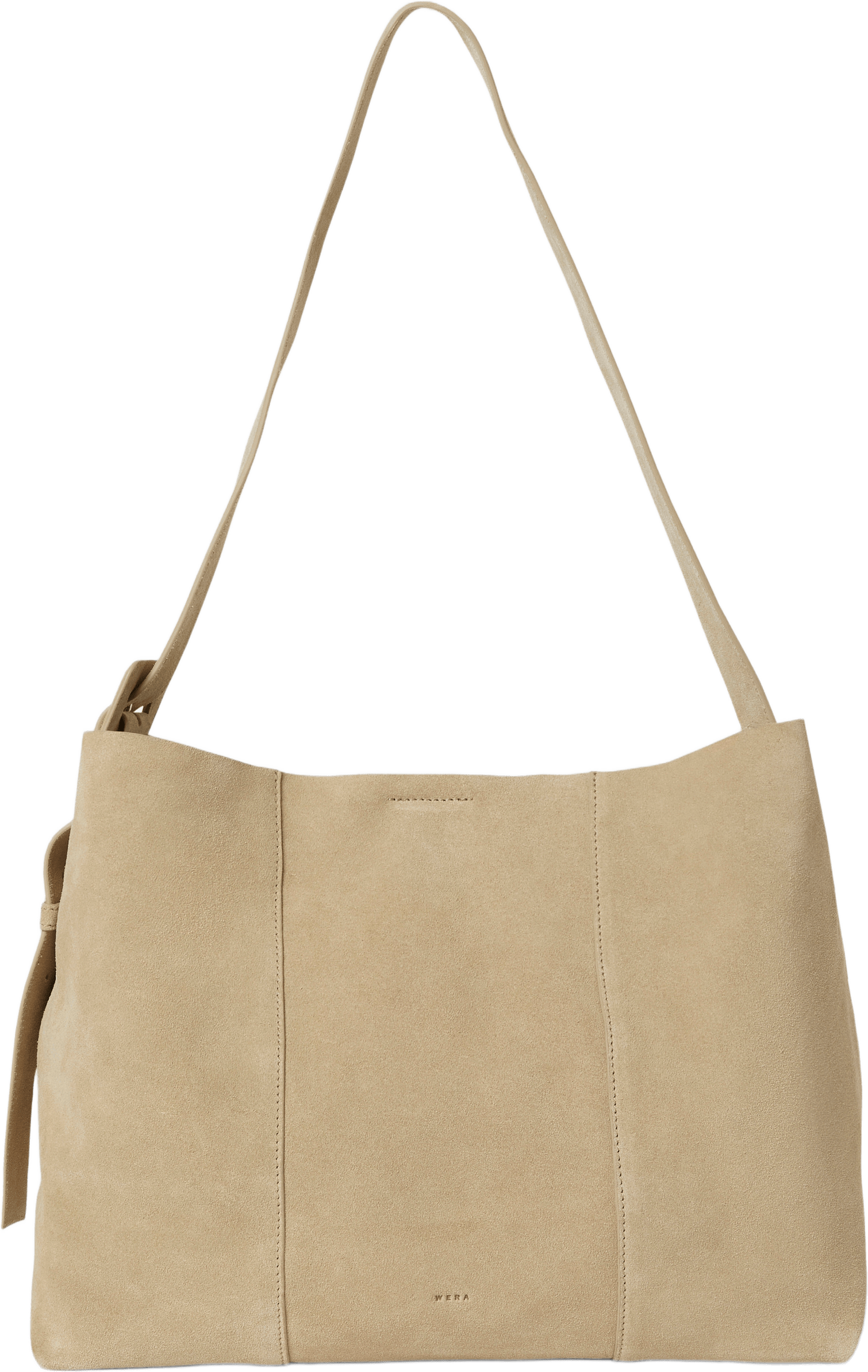 Totebag i mocka IRIS, från Wera, i färgen Neutral.