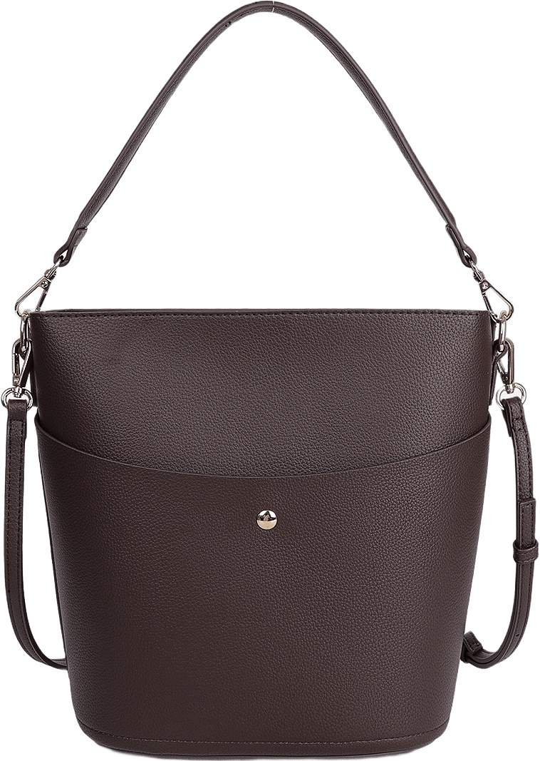 Bucket bag ERIN, från Åhléns, i färgen Dk Brown.