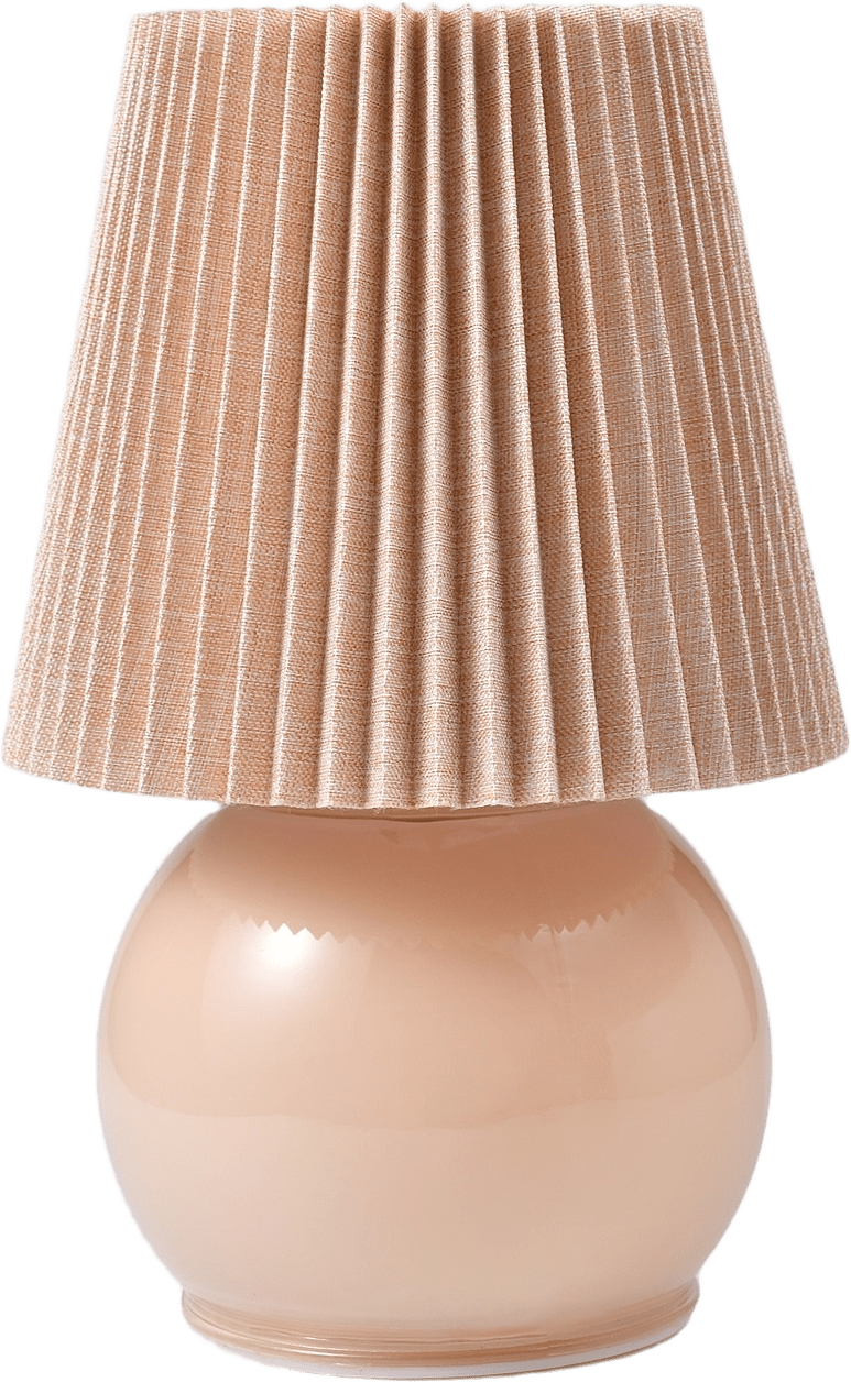 Bärbar lampa med timer CHLOE, från Åhléns Home, i färgen Pink.