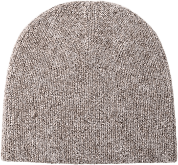 Mössa i ull- och mohairmix BARBRO, från Wera, i färgen Mole melange.