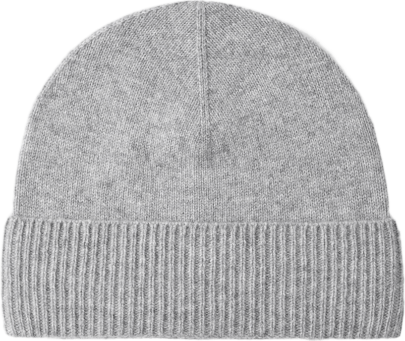 Mössa i ull och kashmir AUGUST, från NORVIE, i färgen Light Grey Mel.