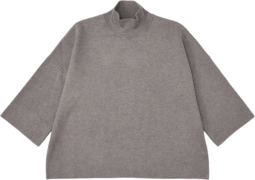 Finstickad tröja i viskosblandning EMILIA, från Carin Wester, i färgen Mole melange.