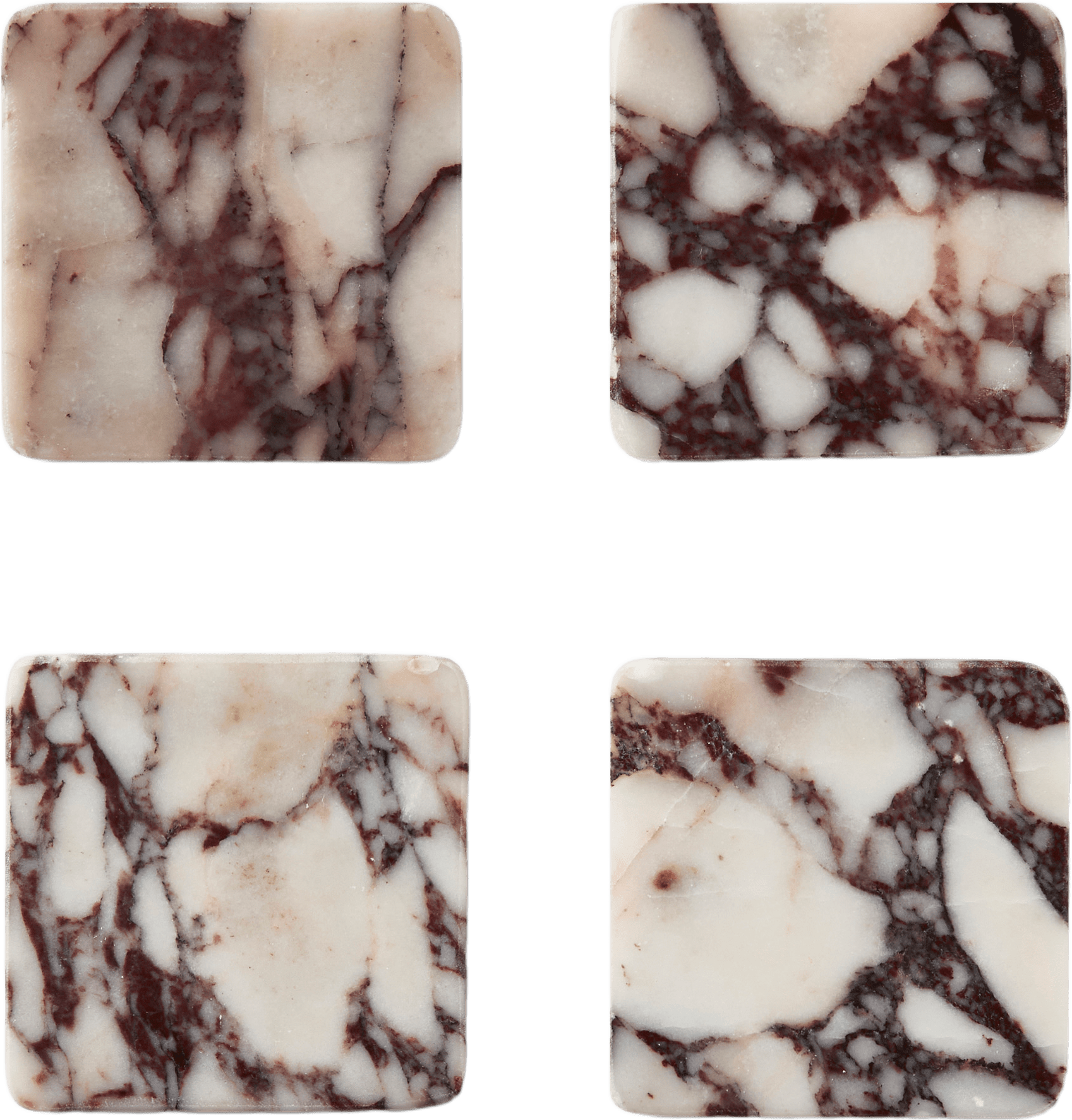 Glasunderlägg i marmor CLEO, från Åhléns Home, i färgen Multi.