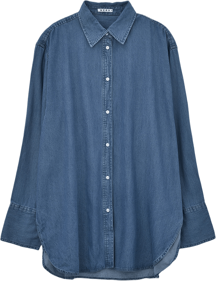 Jeansskjorta ARIES, från Wera, i färgen Mid Blue Denim.