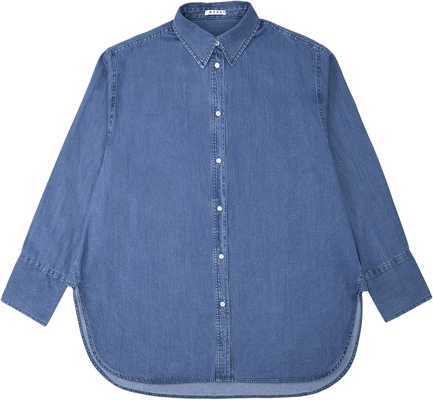 Jeansskjorta ARIES, från Wera, i färgen Mid Blue Denim.