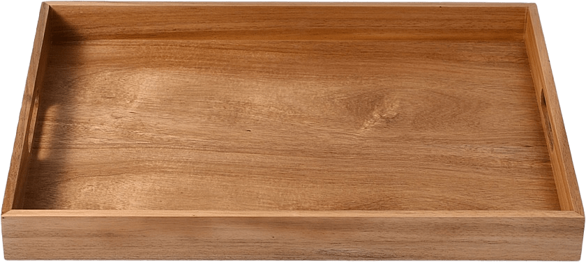 Bricka med handtag 50x35 cm, från Åhléns Home, i färgen Natural.