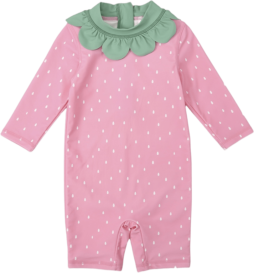 UV-dräkt för baby HANNA, från RIKIKI, i färgen Pink Berry.