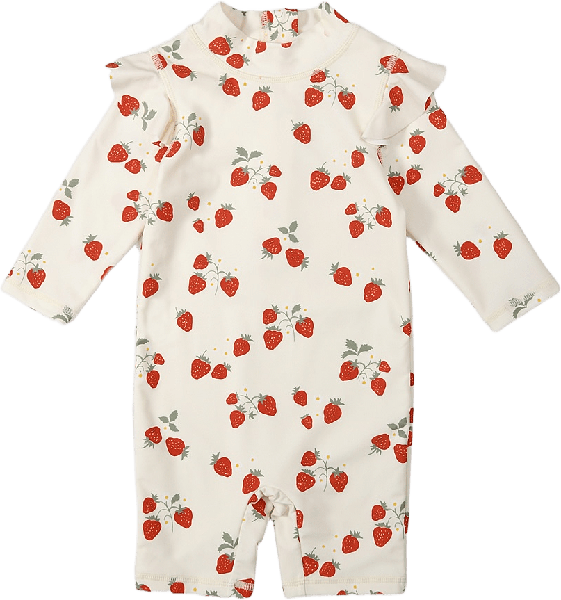UV-dräkt för baby HANNA, från RIKIKI, i färgen Strawberry.