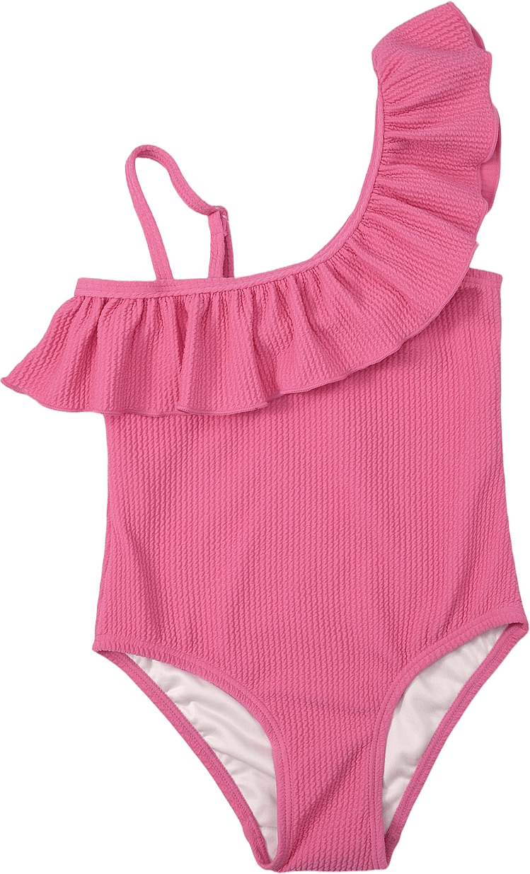 Baddräkt med enkel axelrem WAVE, från RIKIKI, i färgen Pink 2.