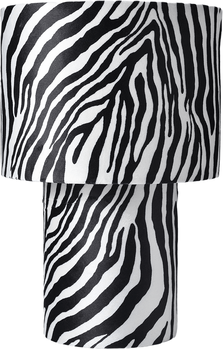 Bordslampa HANNE zebra, från Åhléns Home, i färgen White/Black.