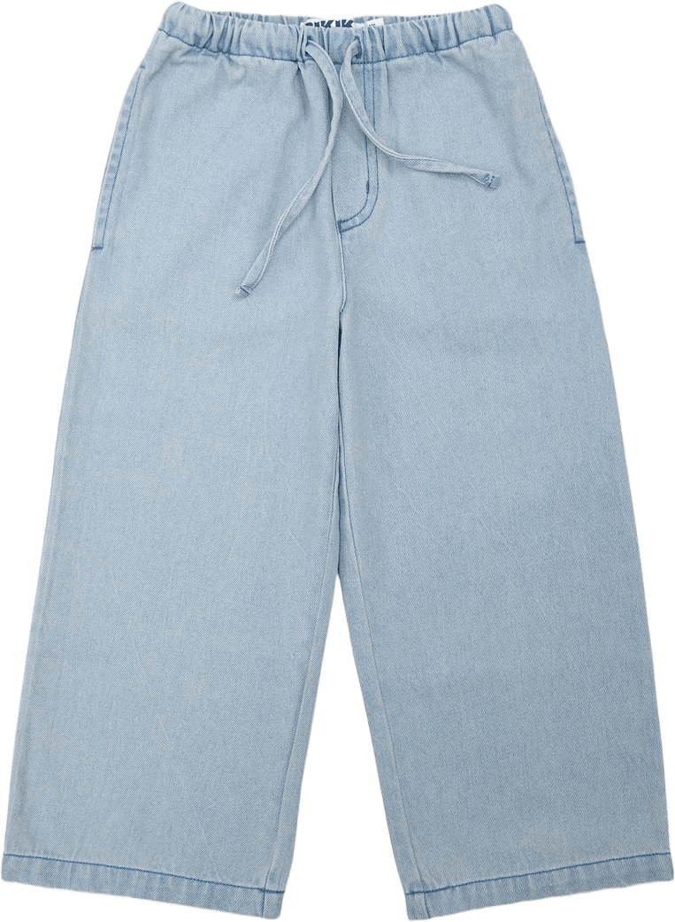 Vida pull-on denimbyxor VINNIE, från RIKIKI, i färgen Blue.