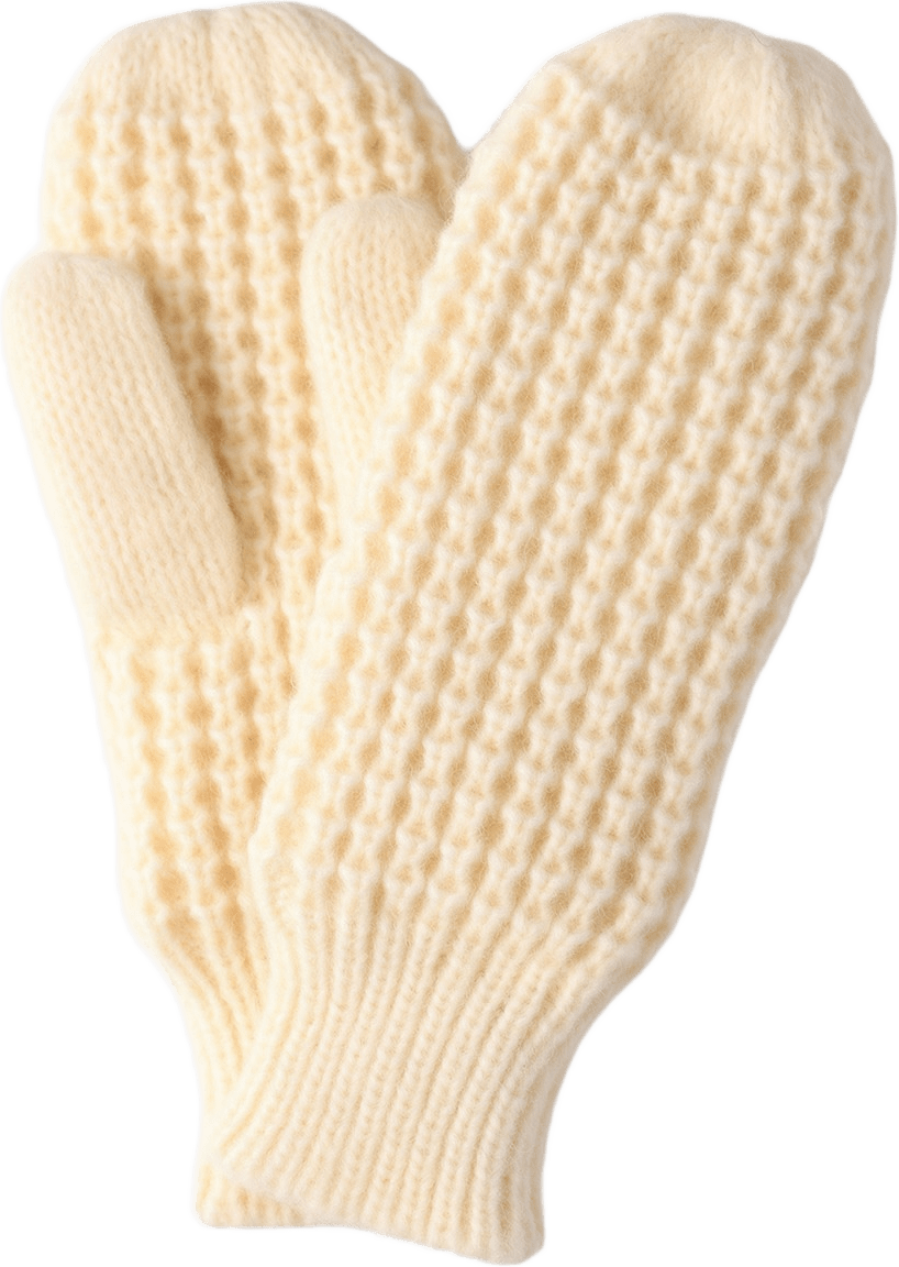 Stickade tumvantar CINA, från Å WOMAN, i färgen Cream White.