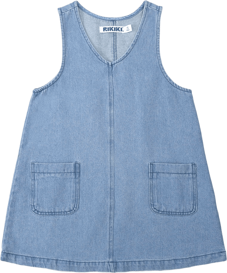 Denimklänning LINN, från RIKIKI, i färgen Blue.