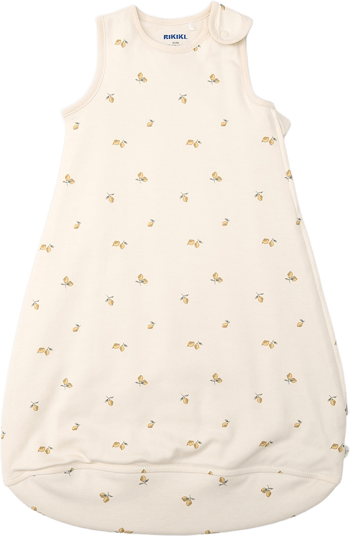 Vadderad sovpåse BON, från RIKIKI, i färgen Lemon.