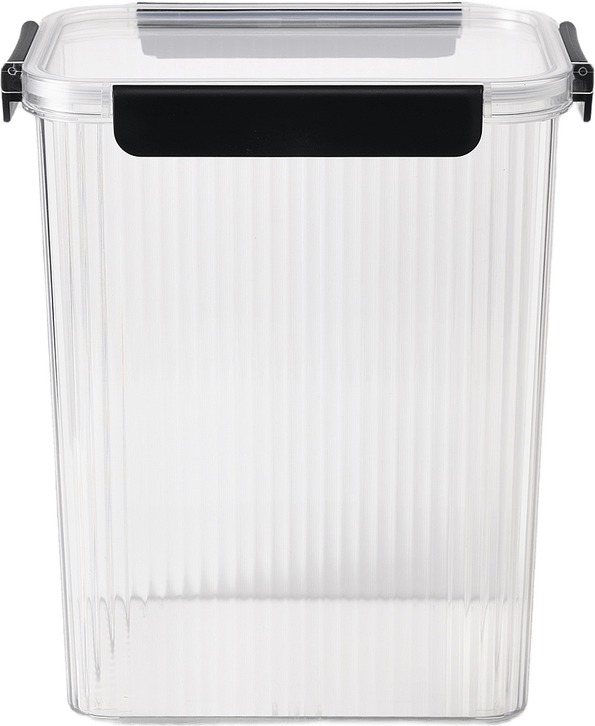 Burk med lock 5 L, från Åhléns Home, i färgen Clear.