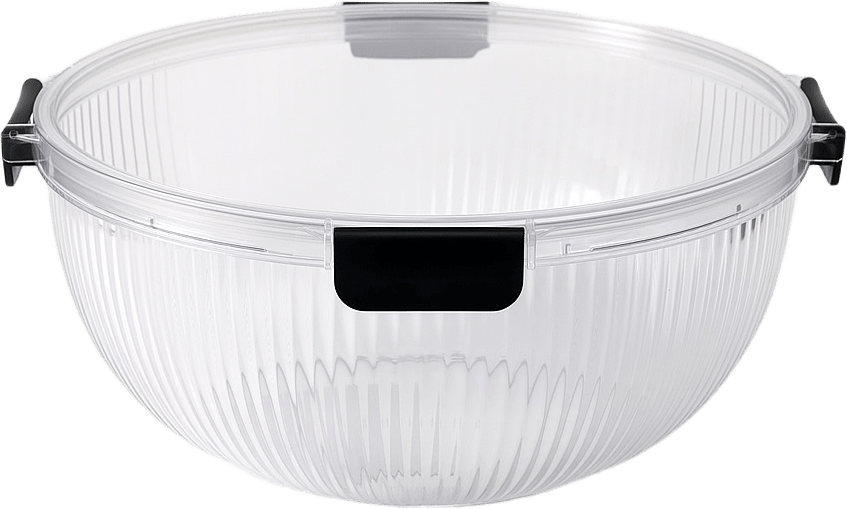 Rund burk med lock 4,5 L, från Åhléns Home, i färgen Clear.