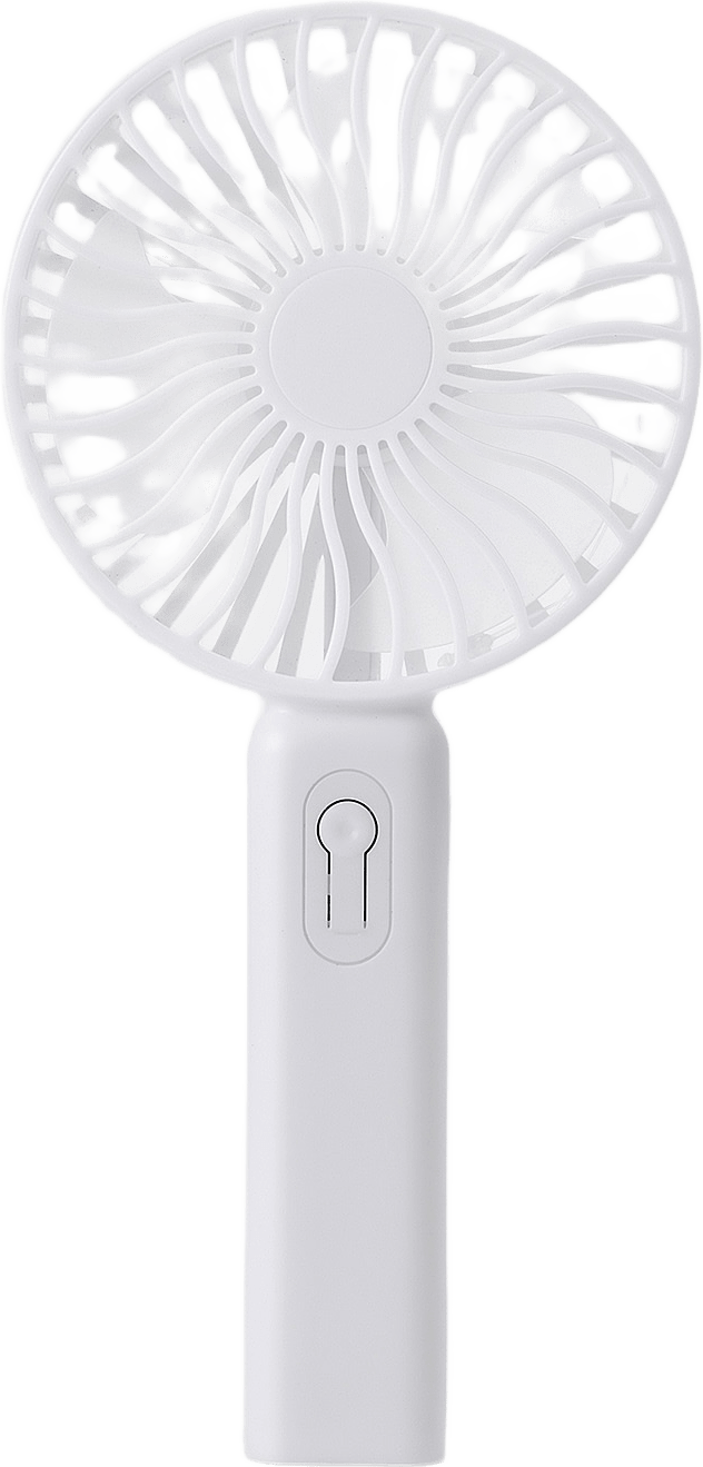Uppladdningsbar handfläkt, från Åhléns Home, i färgen White.
