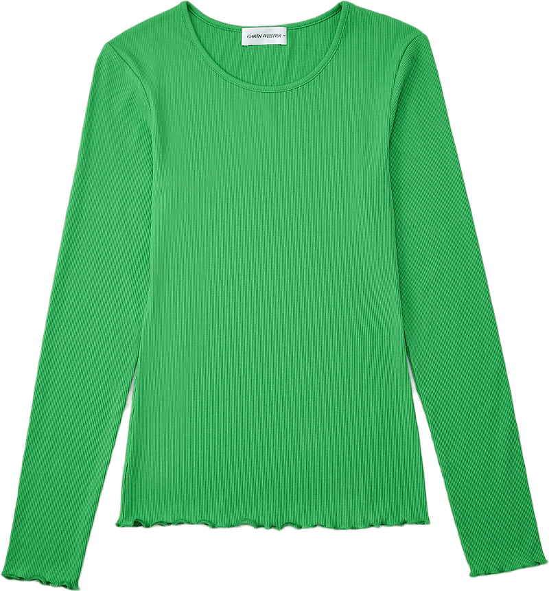 Långärmad topp ISTAR, från Carin Wester, i färgen Bright Green.