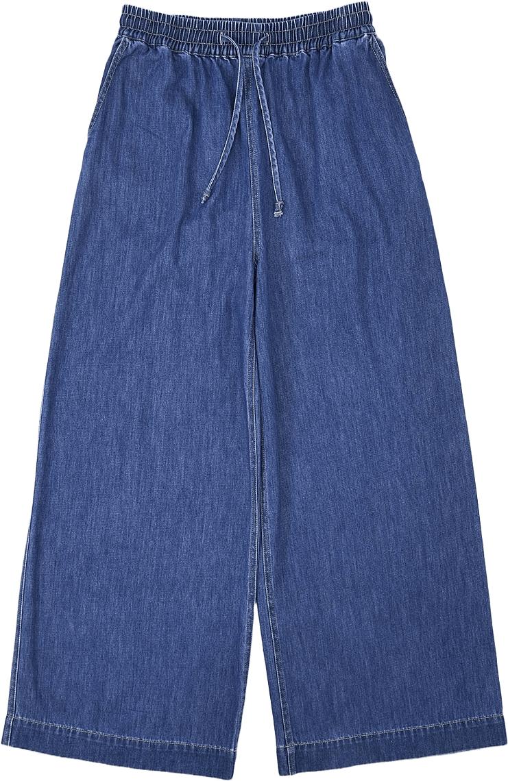 Denimbyxor IVELINE, från Carin Wester, i färgen Mid Blue Denim.