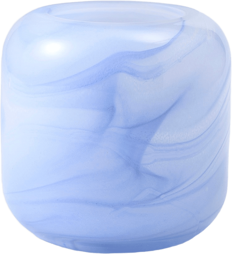 Ljuslykta LONE hög, från Åhléns Home, i färgen Blue.