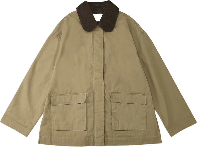 Vaxad bomullsjacka AMELA, från Carin Wester, i färgen Mole.