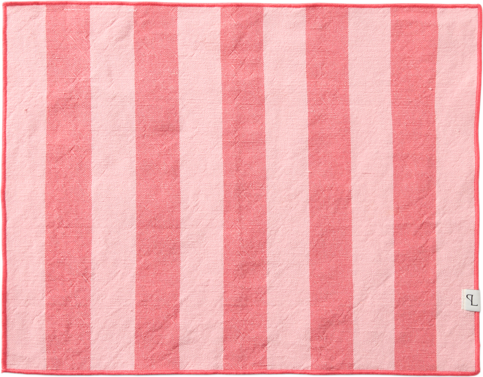 Bordstablett i linnemix BLOCK, från PORTOLINO LIVING, i färgen Pink.