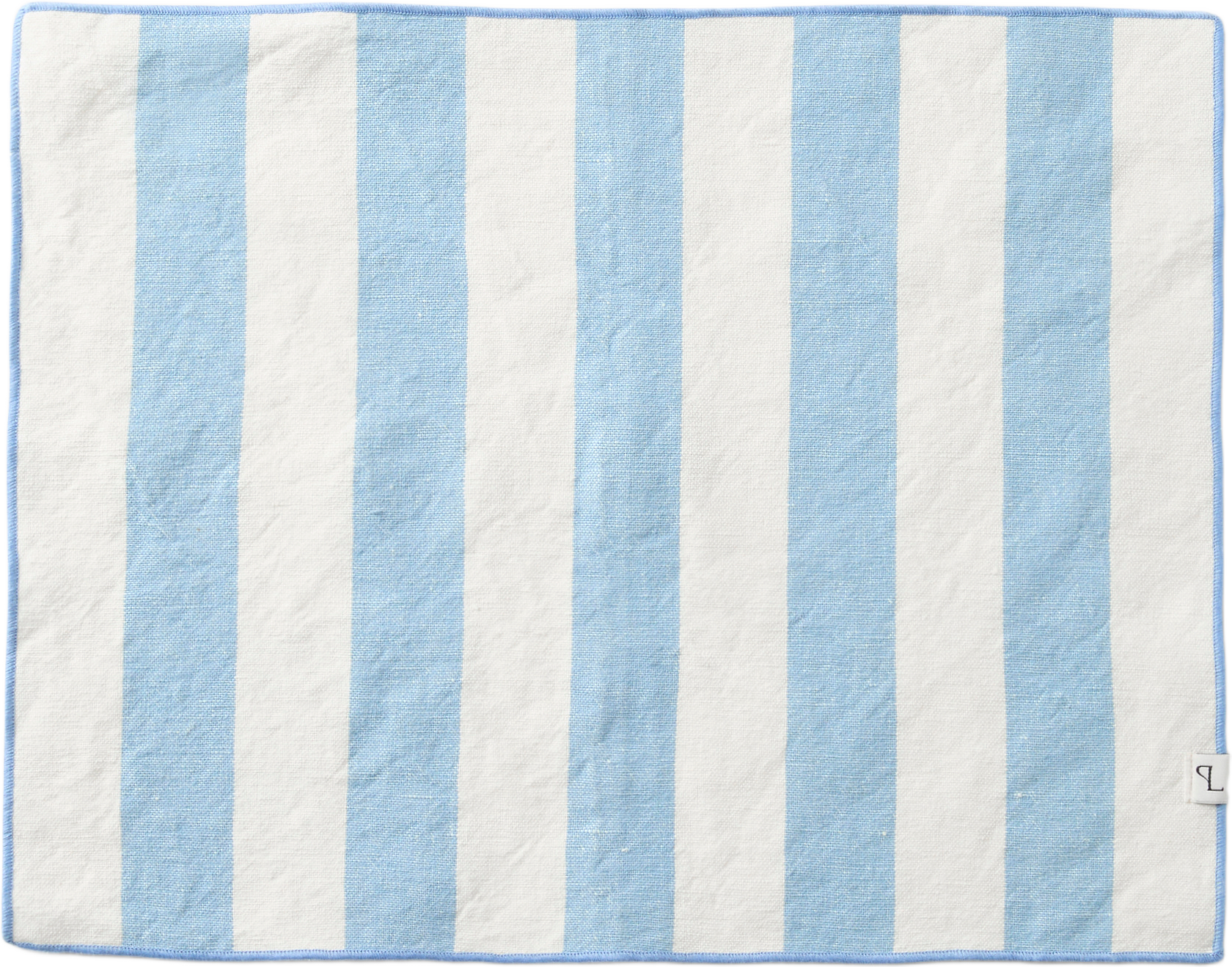 Bordstablett i linnemix BLOCK, från PORTOLINO LIVING, i färgen Blue.