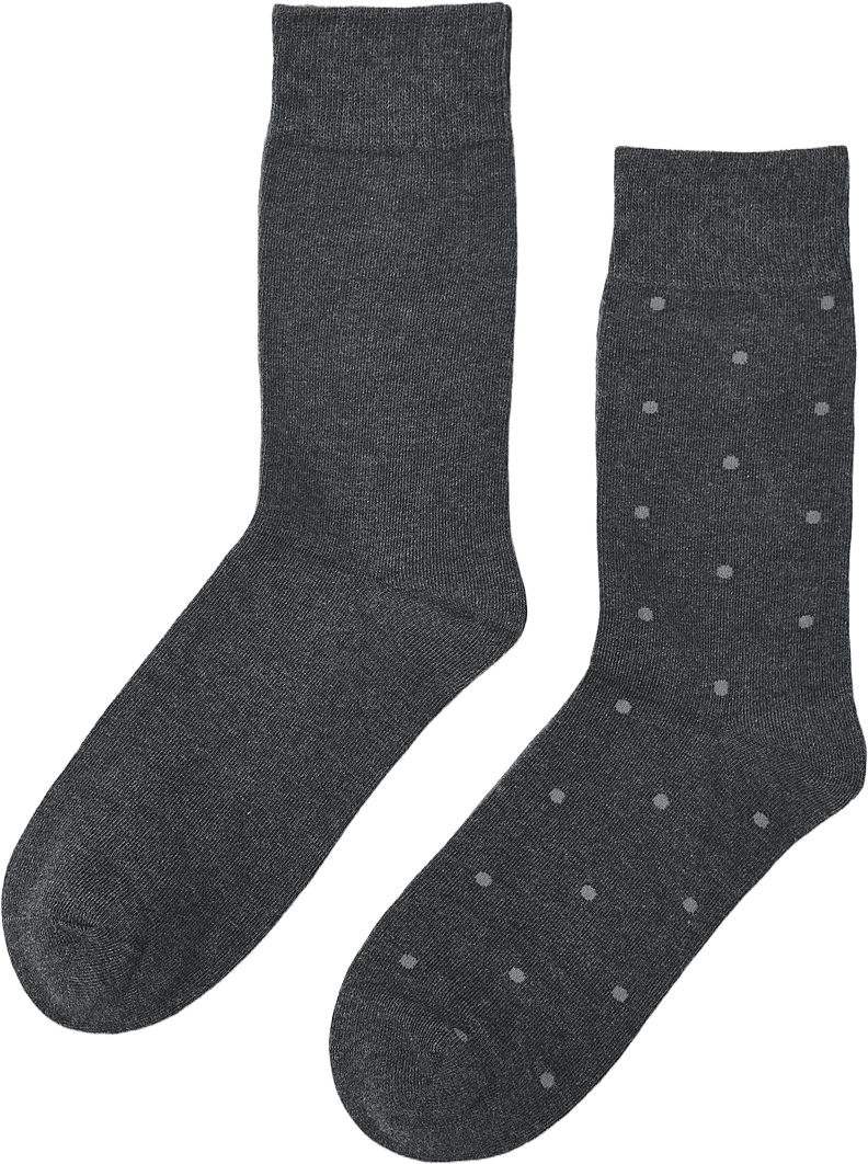 Prickiga strumpor, 2-pack, från NORVIE, i färgen Grey.