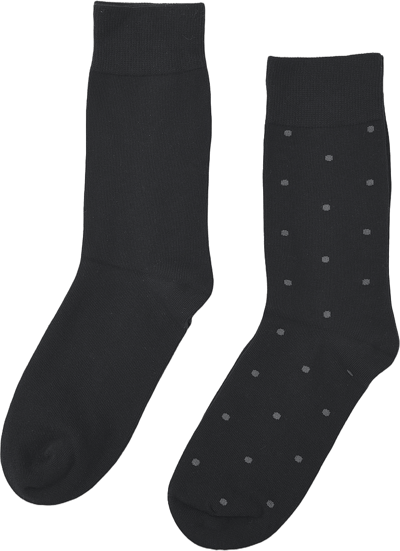 Prickiga strumpor, 2-pack, från NORVIE, i färgen Black.